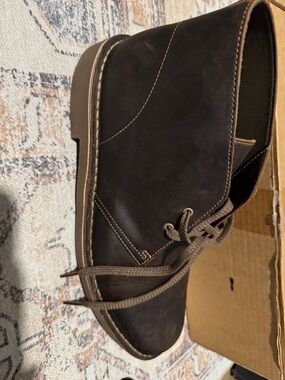 Clarks Shepton Chukka Boot Clarks Men's Dark Brown Leather